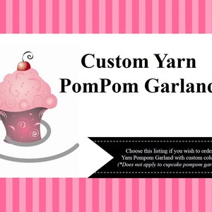 Custom Yarn Pompom Garland image 3