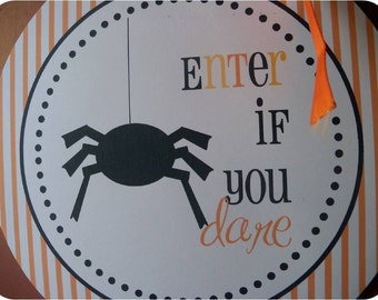 Happy Halloween Printable Party Decor, Printable Spooky Halloween, Kids Halloween, Trick or Treat, Boo, Spider, Witch, Funny Halloween