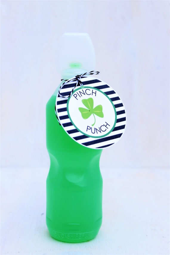 Pinch Punch, St. Patrick's Day Labels, St. Patrick's Day Tags, Favor Tags, Happy St. Patrick's Day, Shamrock Printable Label Tag Il_570xn