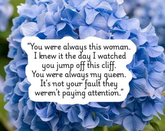 Book Inspired Merch|Spicy Book Quote Sticker