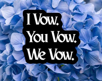 Lords Inspired Merch|'I Vow' Quote|Black or White