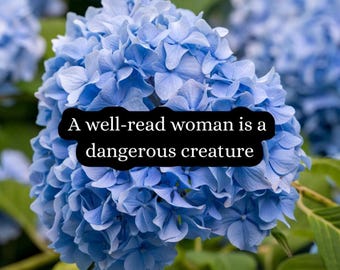 Well Read Woman Sticker | Feminist Book Quote Decal