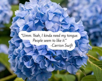 Carrion Swift Quote Sticker|Book merch