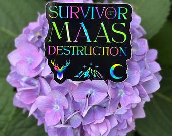 A Court of Thorns and Roses Sticker/ Maasverse Bookworm Badge