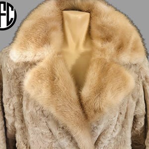 Couture Astrakhan fur coat with mink 1970’s luxury coat original seventies coat genuine 70’s coat vintage mink fur coat