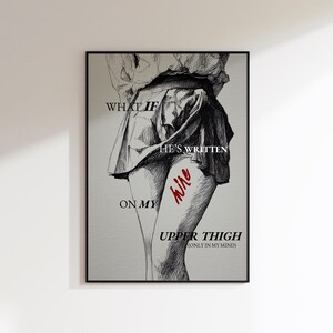 Impressão artística de Guilty As Sin - Taylor Art Print Taylor Guilty As Sin Letras Taylor Guilty As Sin Impressão de parede de Taylor Pôster de Taylor Presente para fãs
