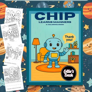 Kindness Coloring Book: Manners and Social Skills for Kids (PDF Pattern)