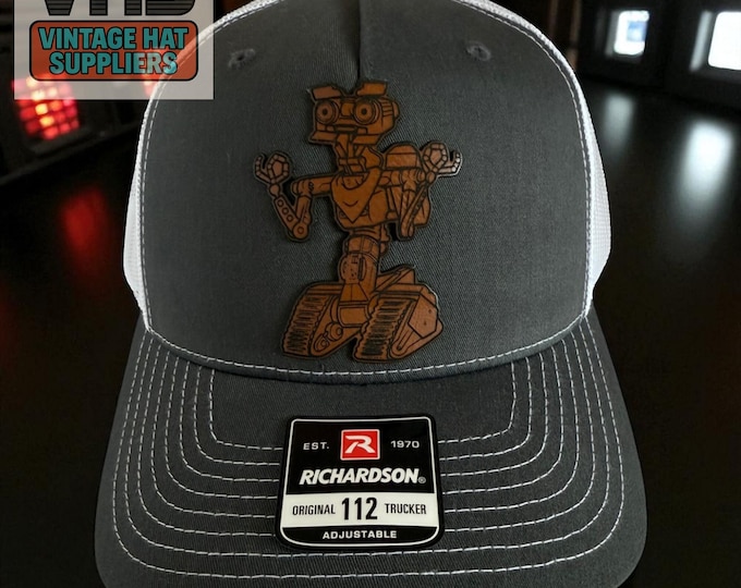 Johnny 5 Trucker Hat: Retro 80s Robot Snapback Cap