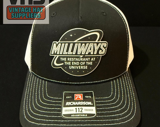 Milliways Restaurant at the End of the Universe Trucker Hat: Hitchhiker's Guide to the Galaxy Homage