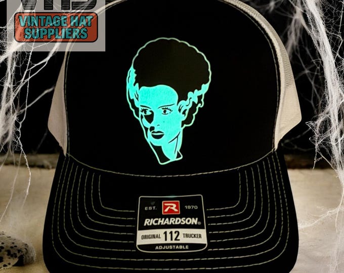 Glow in the Dark Bride of Frankenstein Hat: Classic Monster Movie Tribute