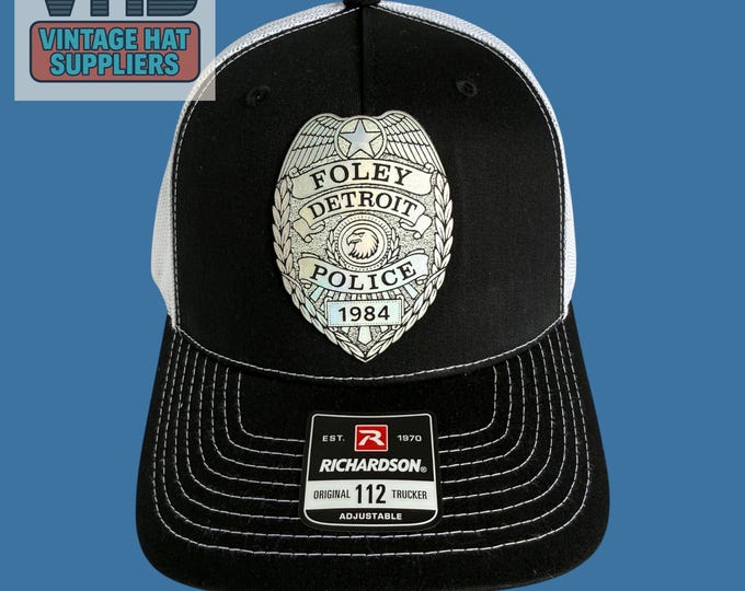 Axel Foley Holographic Police Badge Trucker Hat: Beverly Hills Cop Homage