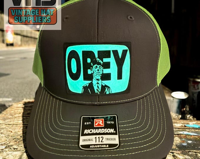 Glow in the Dark OBEY Hat: Classic Cult Movie Tribute