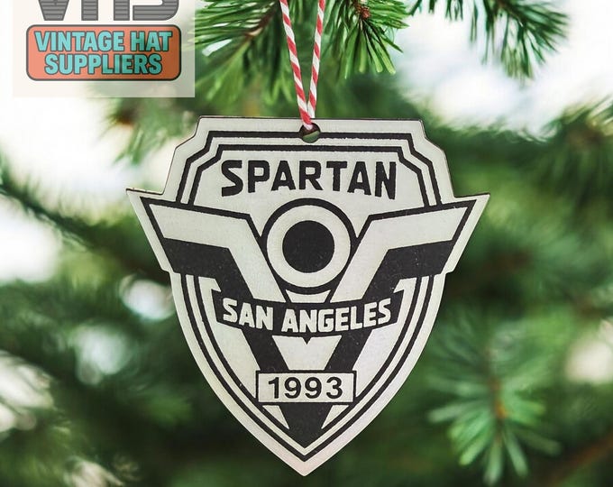 Demolition Man Badge Christmas Ornament: Stallone Movie Holiday Decor