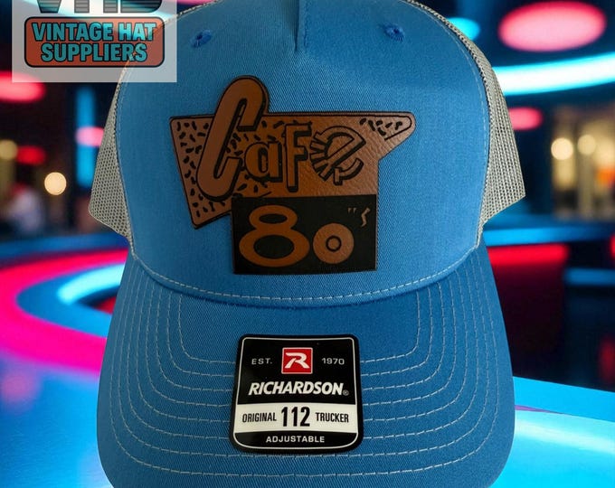 Café 80s Trucker Hat: Retro 80s Classic Movie Snapback Cap