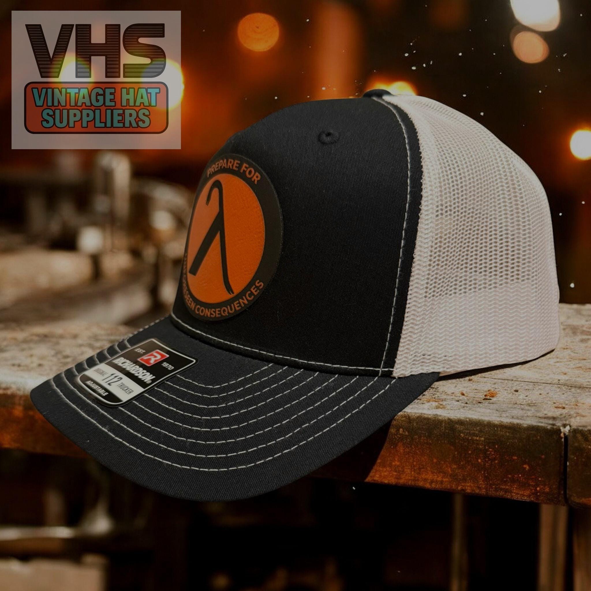 Half-life Computer Game Inspired Trucker Hat: Lambda Logo With Crowbar ...