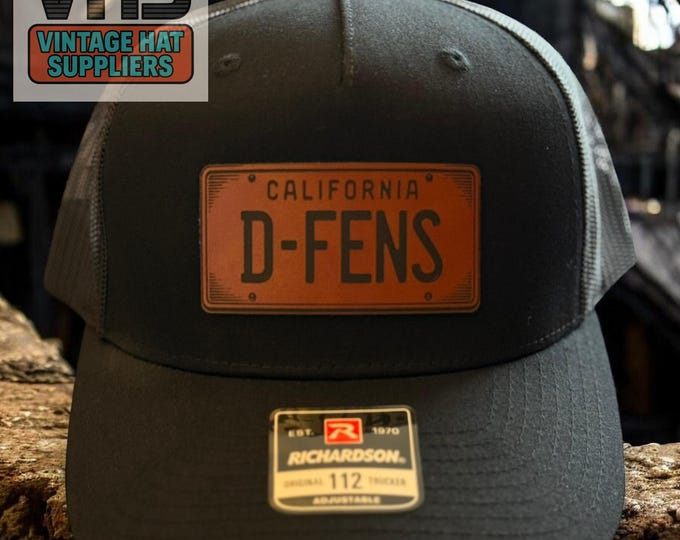 D-FENS License Plate Trucker Hat: Falling Down Movie Homage