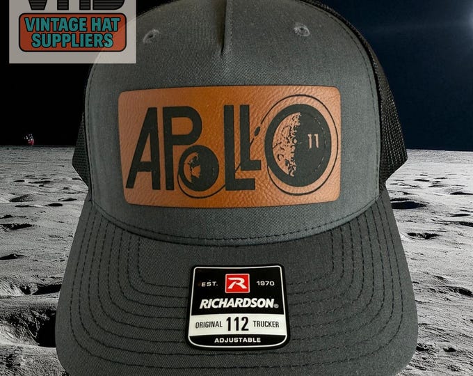 Apollo 11 Trucker Hat: Vintage NASA Space Mission Snapback Cap