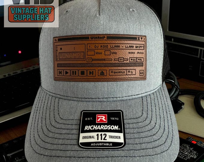 Winamp MP3 Player Trucker Hat: Vintage Media Player Snapback Cap