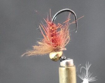 Tungsten Orange Hare and Gold Nymph (3-Pack)