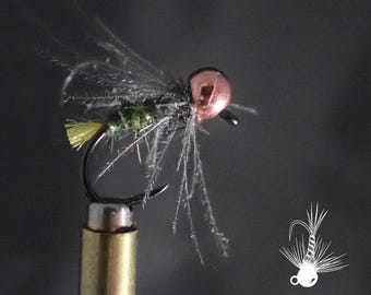 Tungsten Caddis Green and Copper Nymph (3-Pack)