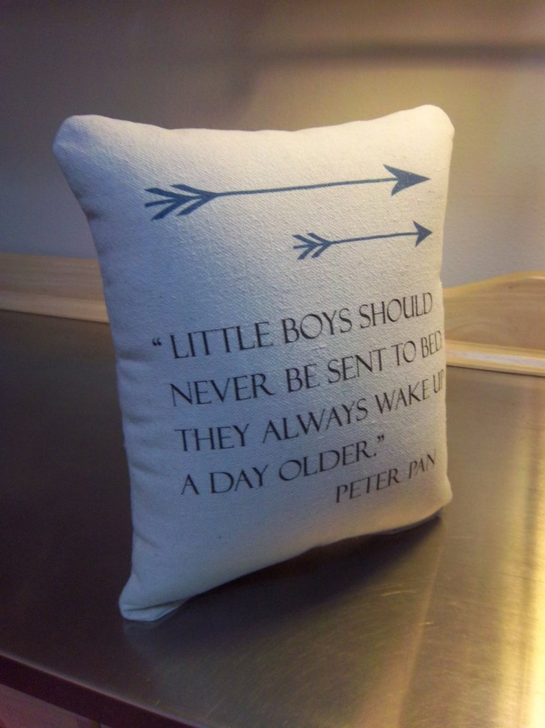 baby boy cotton ornament nursery Peter Pan pillow baby boy throw pillow