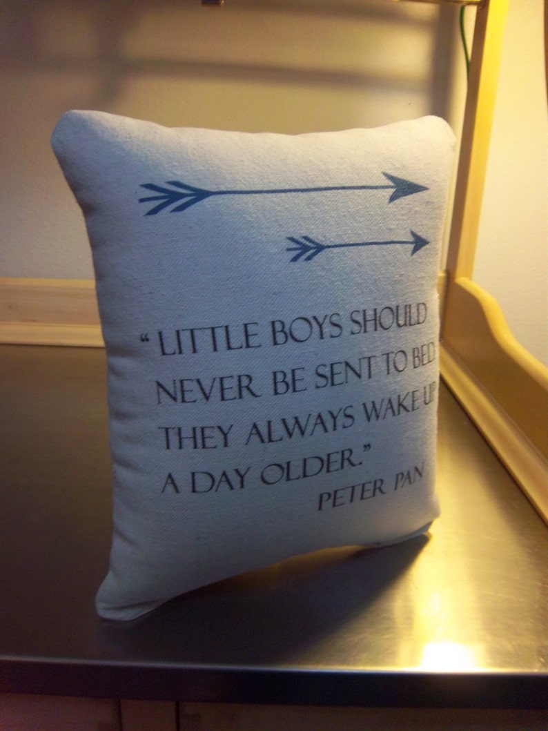 baby boy cotton ornament nursery Peter Pan pillow baby boy throw pillow
