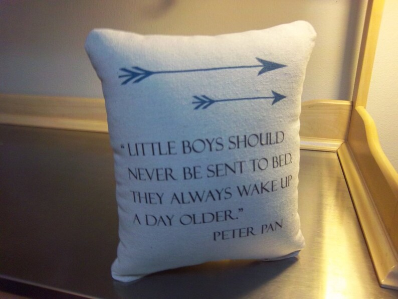 baby boy cotton ornament nursery Peter Pan pillow baby boy throw pillow