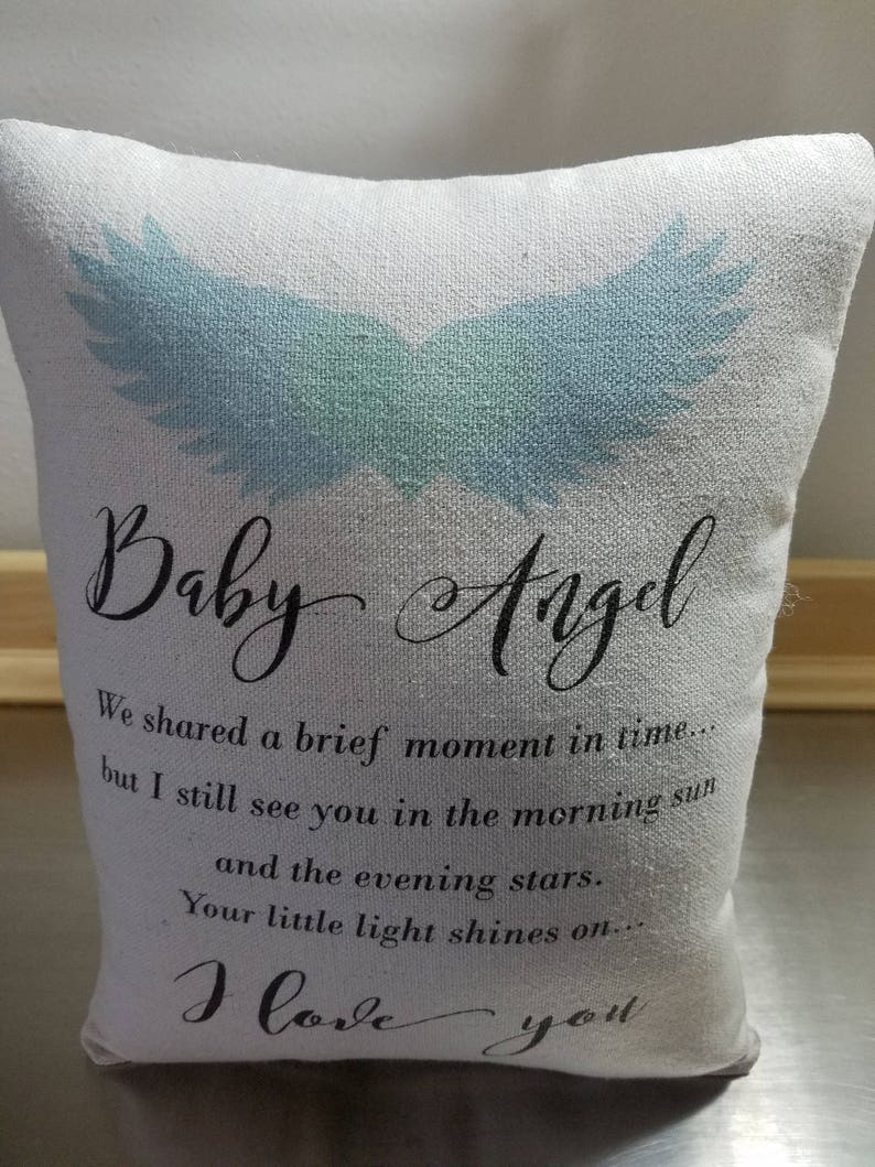 Stillborn baby gift for parents miscarriage pillow sympathy Etsy