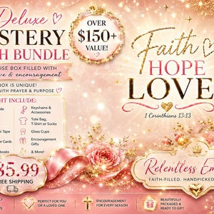 Deluxe Mystery Faith Bundle | Christian Gift Box, Bible Study, Encouragement Gifts for Women