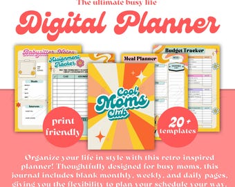 Digital Mom Life Planner, Mom Planner, Busy Mom, Digital Life Planner, Undated, iPad Planner, iPad Mom, Goodnotes + Notability Compatible