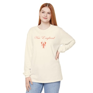 New England Lobster Long Sleeve Shirt - COMFORT COLORS 6014