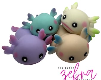 Axolotl Rubber Dough Filled Squishy Fidget Toy - Pick Your Color