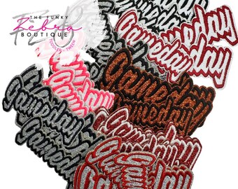 Gameday Glitter Iron On Patch - Pick Your Style