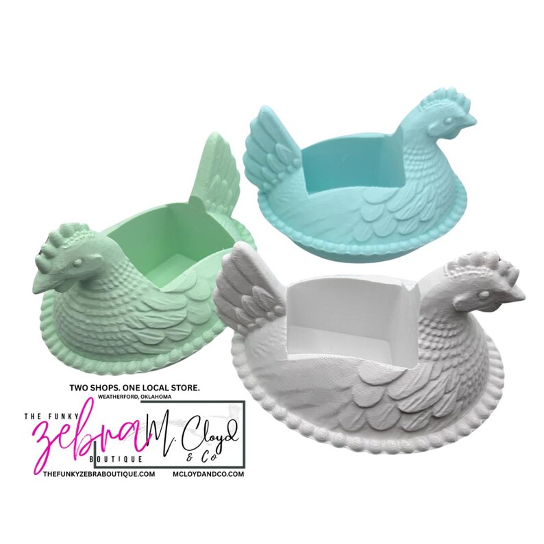 Farmhouse Chicken Hen on Nest Soap Holder - Vintage White image 9