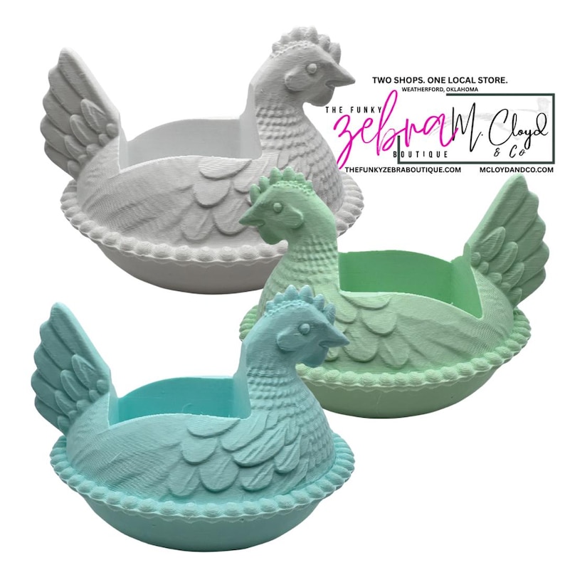 Farmhouse Chicken Hen on Nest Soap Holder - Vintage White image 8