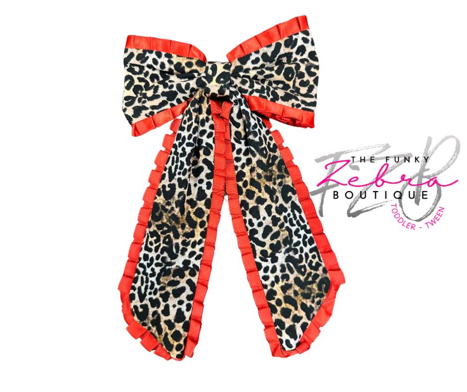 Red Leopard Barrette - Etsy display picture 3