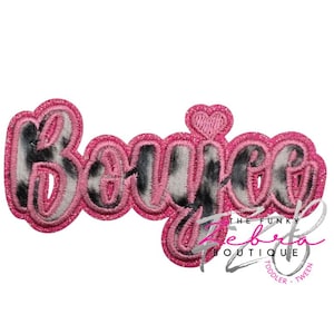 Designer Boujee Fuzzy Faux Fur Embroidered Iron On Patch