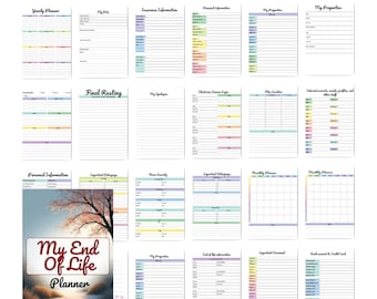 PLR End of Life Planner | Legacy and Final Wishes Journal | Editable Canva Template for Estate Planning & Reselling | Digital Download