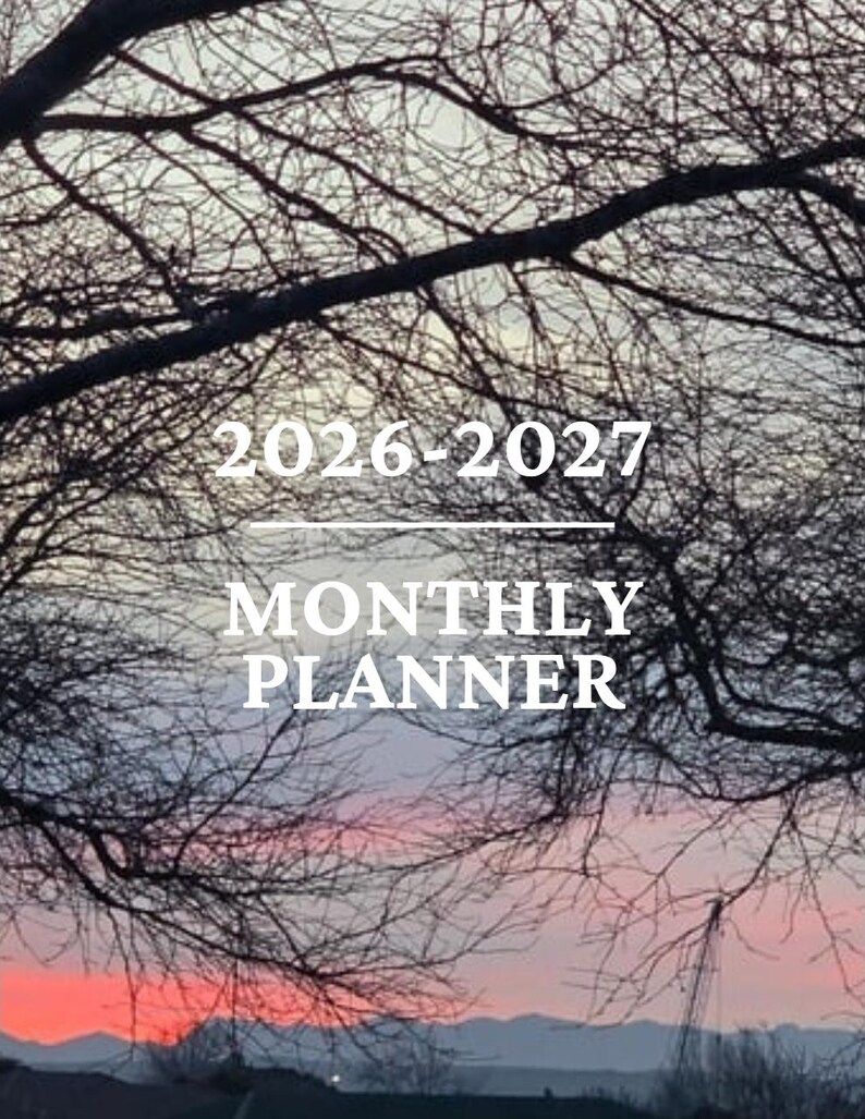PLR 2026-2027 Monthly Planner Printable | Editable Canva Template