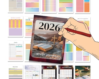 Faith Journal 2026 | Editable Bible Study Planner Template for Rebranding & Reselling