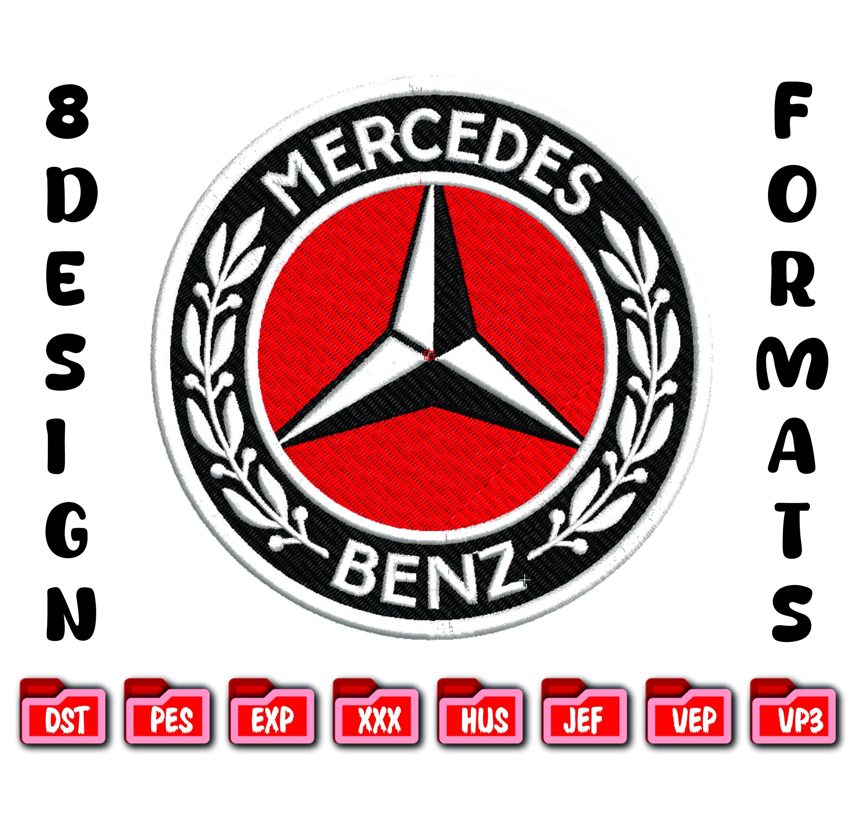 Mercedes Embroidery - Etsy