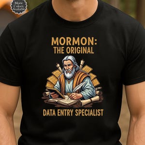 Camiseta engraçada do Livro de Mórmon - Camiseta com as Escrituras SUD - Camiseta humorística do Livro de Mórmon dos Santos dos Últimos Dias - Presente para Seminário - Camiseta engraçada para missionário mórmon