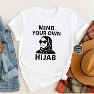 ヒジャブに気を付けて - ムスリム・フェミニストTシャツ、モデストファッション、ムスリム女性デーTシャツ、イスラム服