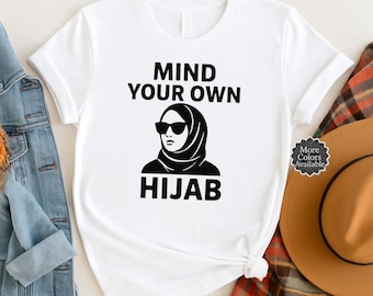 Camiseta "Cuida tu propio hiyab": camiseta feminista musulmana, moda discreta