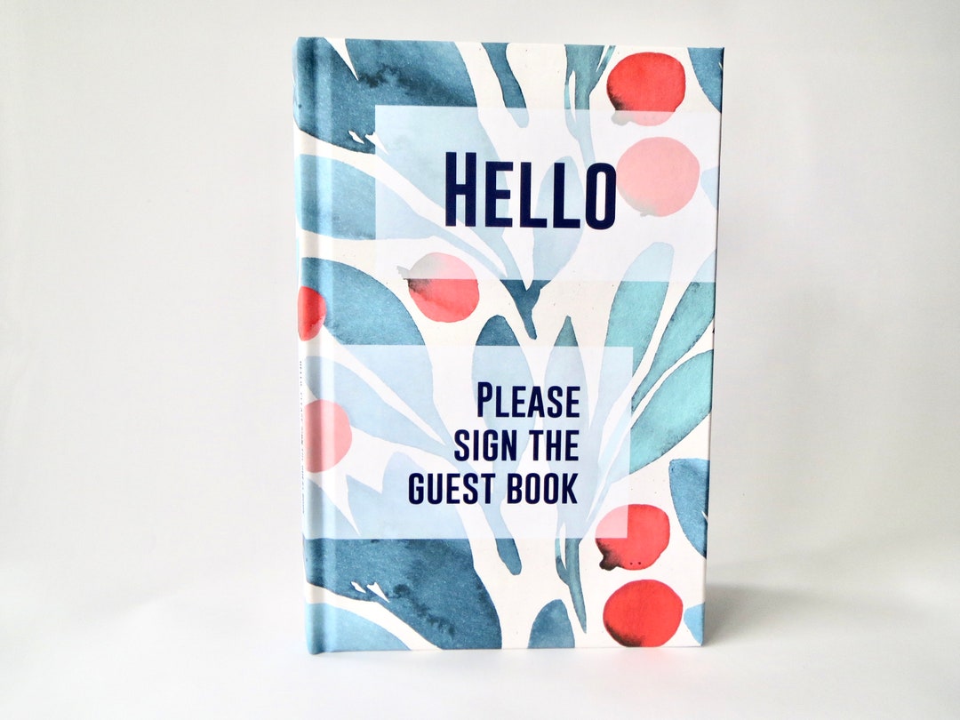 Vacation Rental Guest Book, Floral Edition Airbnb Host Log Book