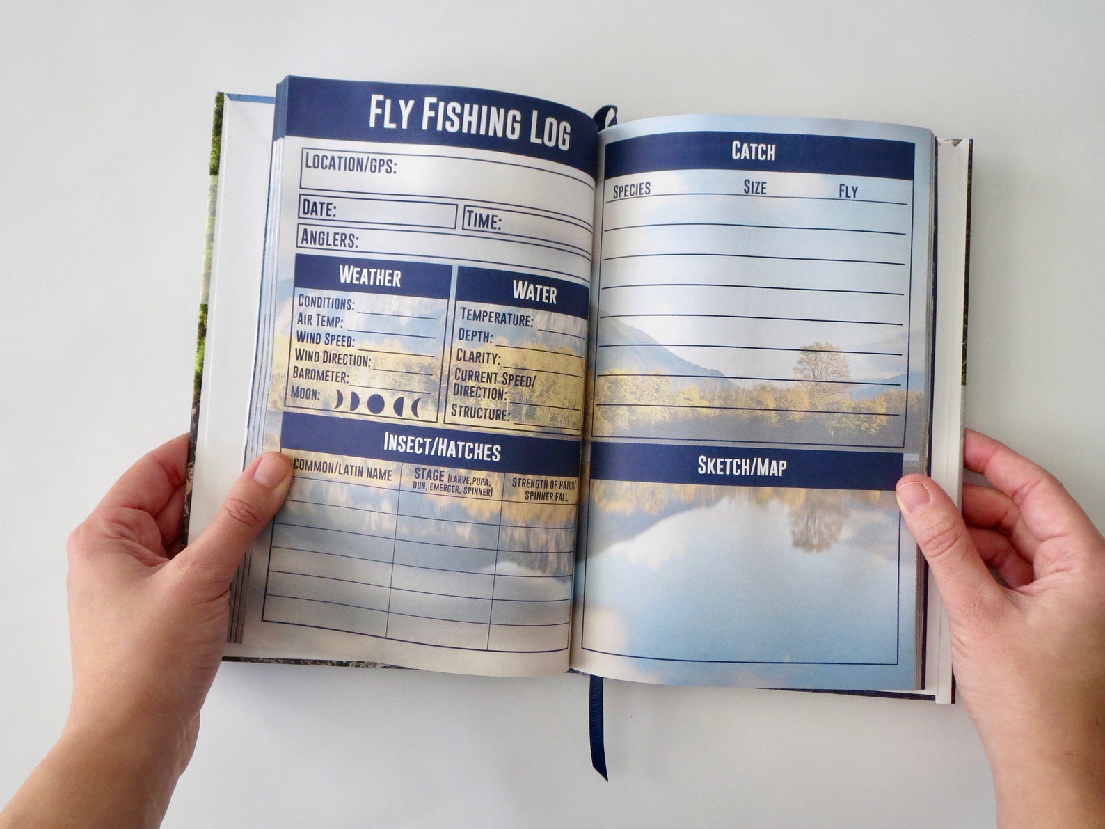 Fisherman's Log Book Fly Fishing Fishing Journal Etsy