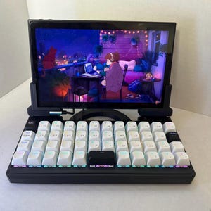 Legion Go Laptop Kit – 3D Printed Hinge + Handle Mod (ASSEMBLED)