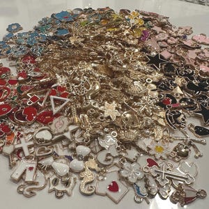 Enamel Alloy Charm Mix: DIY Bracelet Pendants - 20/60/80 Piece