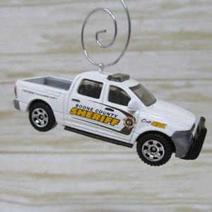 Matchbox Ram 1500 Police Sheriff Truck die-cast car ornament