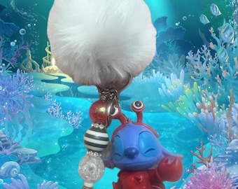 Stitch Keychain | Sebastian Costume Disney Bag Charm | Handmade